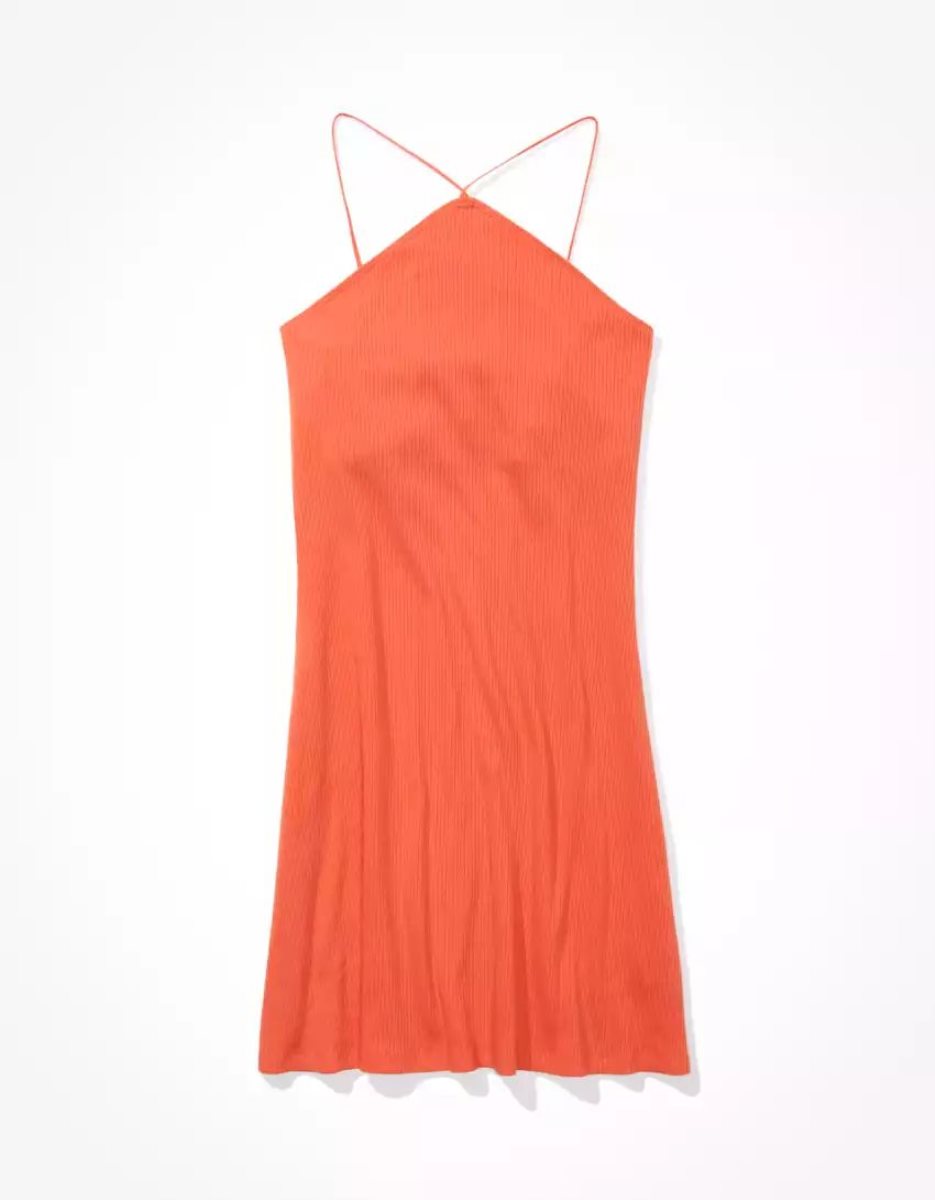 Mini Robe American Eagle AE Knit Bungee Cami Rouge Femme | FBM-41886375